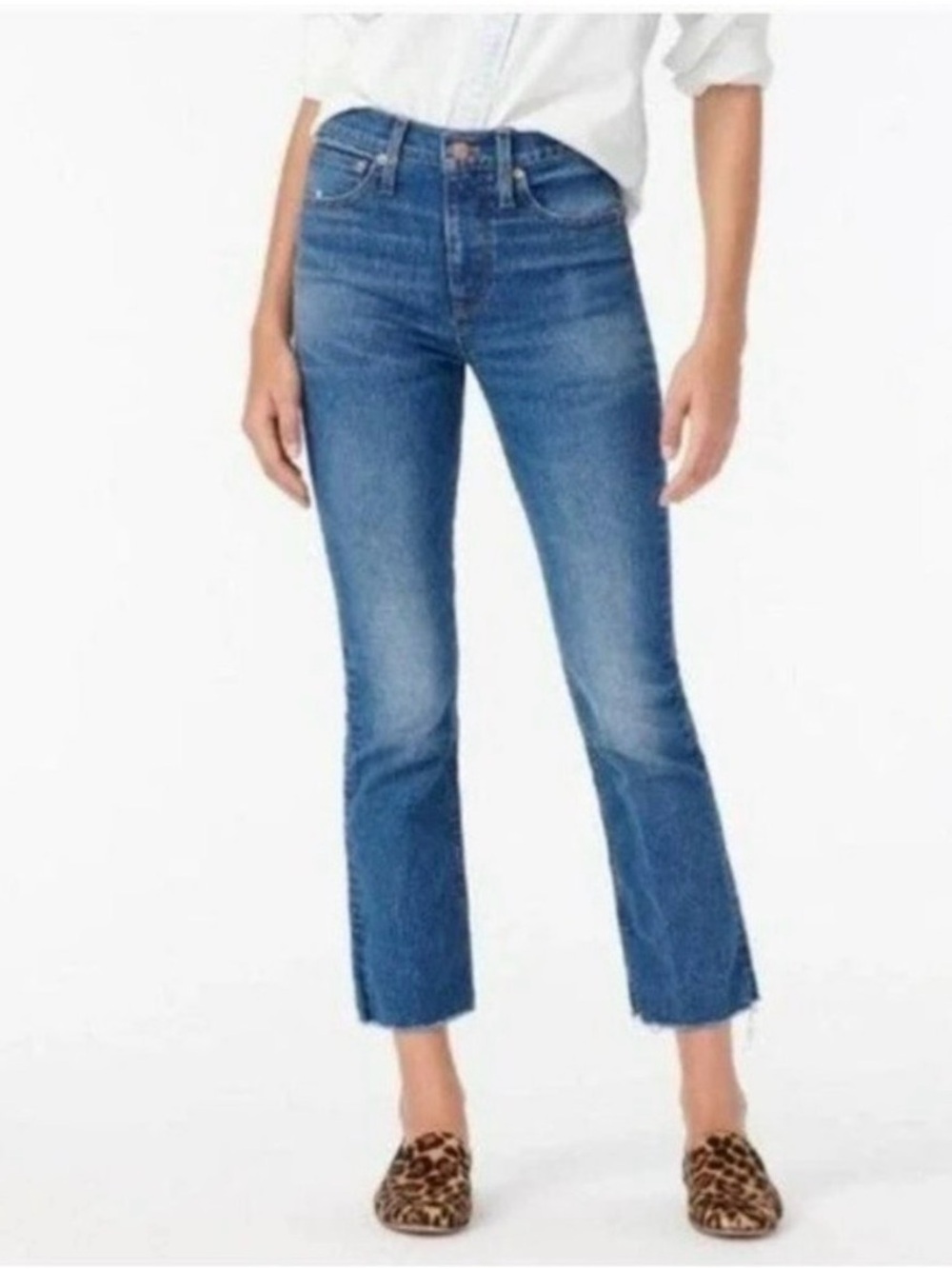 J Crew Tall 9" Demi-Boot Crop Jean in Homestead Wash Size 30